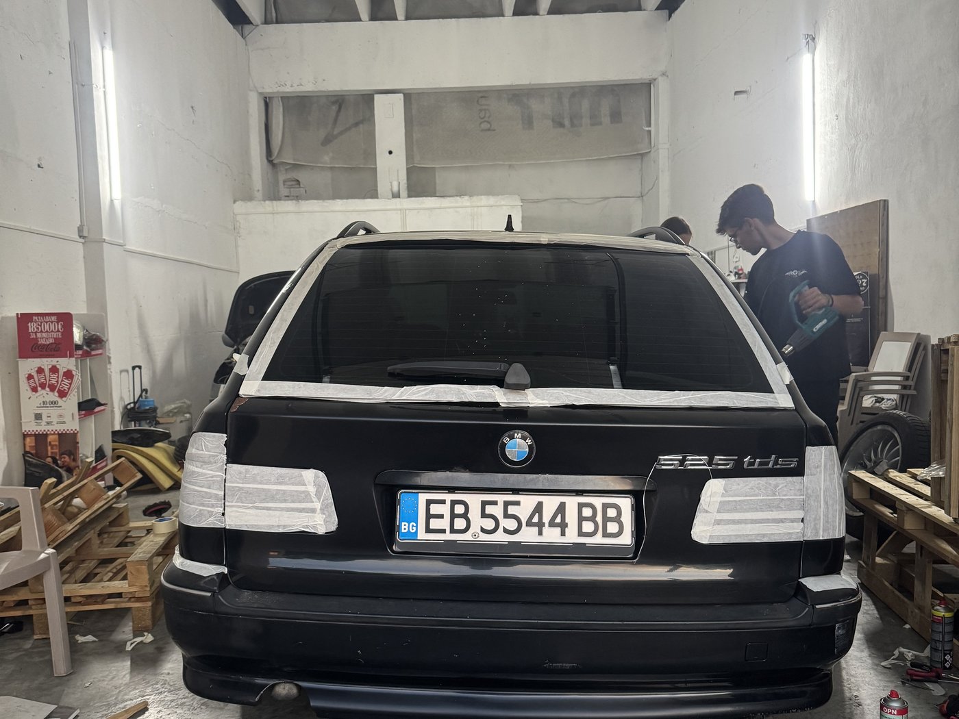 7. Полиране около стоповете — BMW 5 Series (E39) Touring